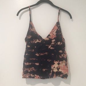 LACAUSA tie dye print cami size small